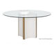 Danbury Modern Cream Dining Table Base